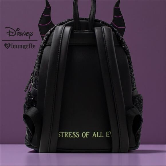 Loungefly Disney Maleficent Sequin Mini
Backpack NWT! - Picture 5 of 6